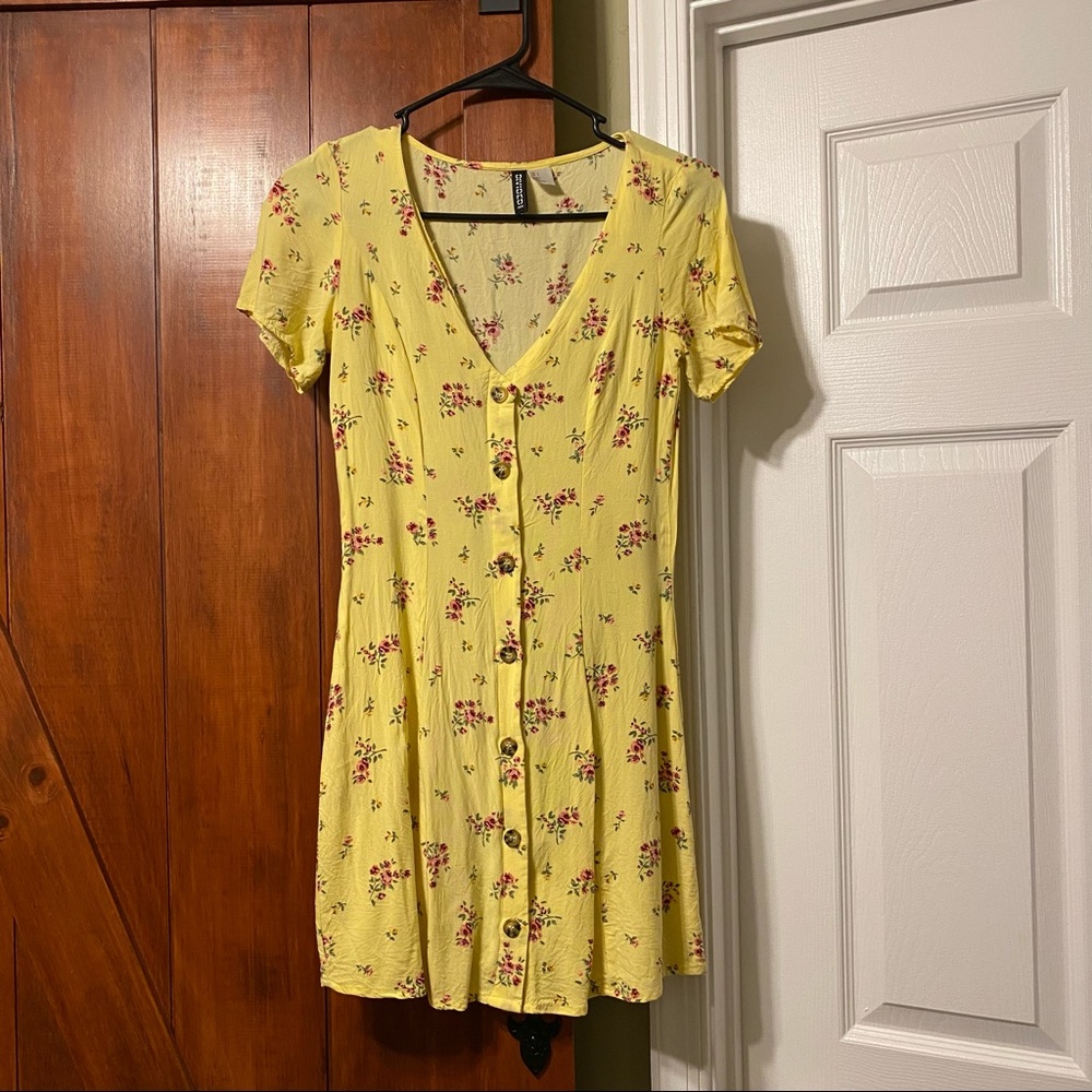 H&M Yellow Floral Dress